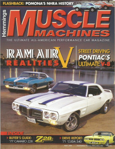 HEMMINGS MUSCLE MACHINES 2010 MAY - RAM AIR V, M335, Z28, CUDA, KR